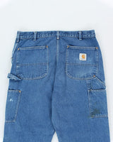 Vintage 90's Carhartt Wide Leg Double Knee Jeans - W34 L29