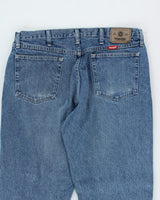 Vintage Wrangler Relaxed Fit Medium Wash Jeans - W34 L29