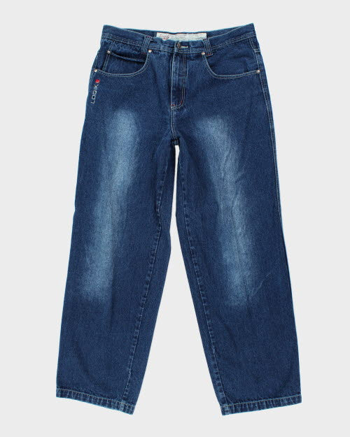 Vintage 90's Logik Baggy Fit Dark Wash Jeans - W34 L31