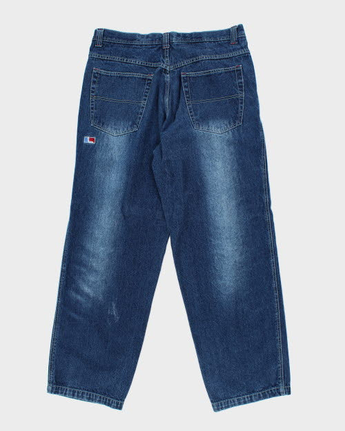 Vintage 90's Logik Baggy Fit Dark Wash Jeans - W34 L31