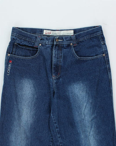 Vintage 90's Logik Baggy Fit Dark Wash Jeans - W34 L31
