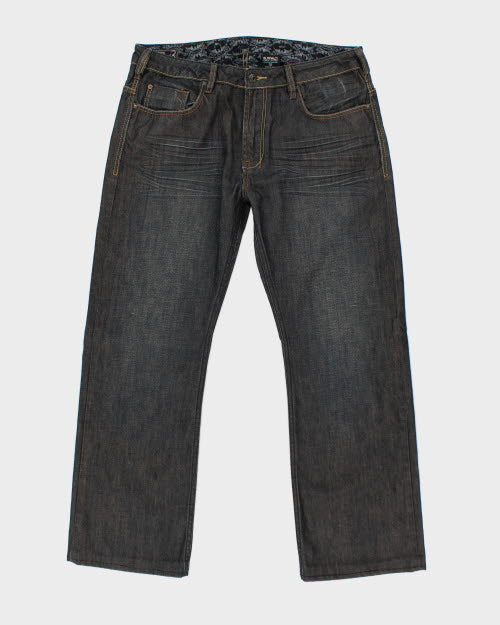 Vintage Y2K Buffalo Wide Leg Dark Wash Jeans - W36 L29