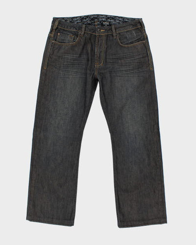 Vintage Y2K Buffalo Wide Leg Dark Wash Jeans - W36 L29