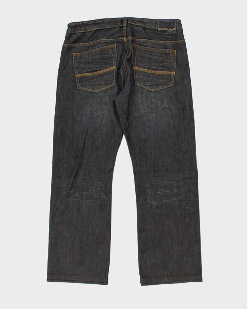 Vintage Y2K Buffalo Wide Leg Dark Wash Jeans - W36 L29