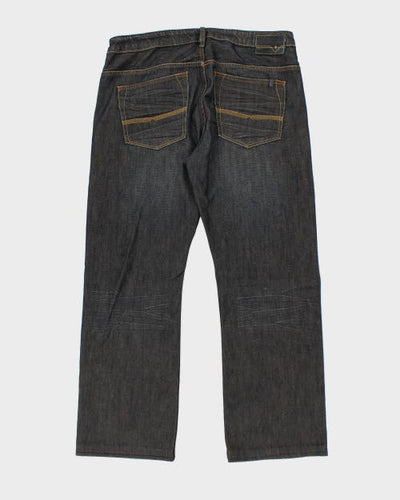 Vintage Y2K Buffalo Wide Leg Dark Wash Jeans - W36 L29