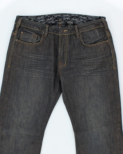 Vintage Y2K Buffalo Wide Leg Dark Wash Jeans - W36 L29