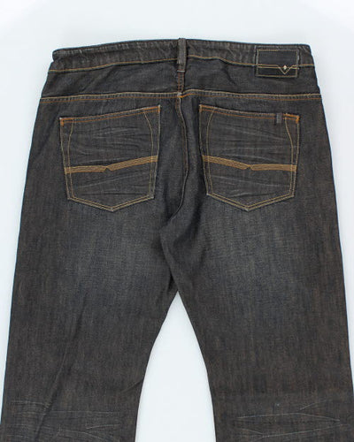 Vintage Y2K Buffalo Wide Leg Dark Wash Jeans - W36 L29