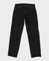 Vintage Wrangler Relaxed Fit Black Wash Jeans - W34 L33