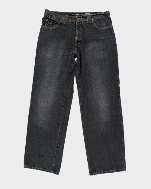 Vintage Point Zero Baggy Dark Wash Denim Jeans - W34 L32