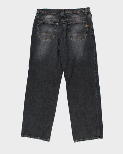 Vintage Point Zero Baggy Dark Wash Denim Jeans - W34 L32