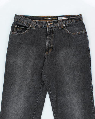 Vintage Point Zero Baggy Dark Wash Denim Jeans - W34 L32