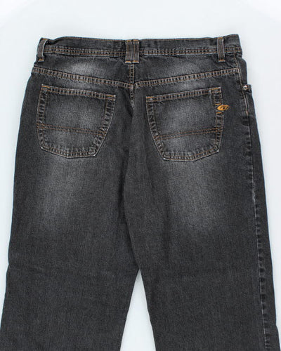 Vintage Point Zero Baggy Dark Wash Denim Jeans - W34 L32