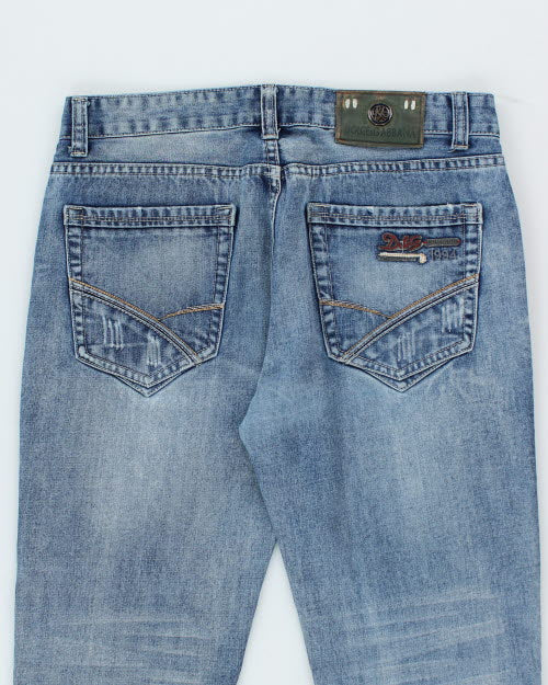 Vintage Y2K Dolce &amp; Gabbana Light Wash Denim Jeans - W32 L31