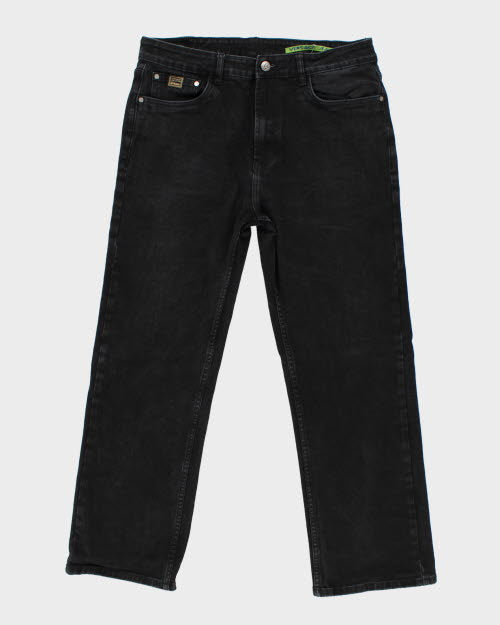 Vintage 90's Versace Relaxed Fit Black Wash Jeans - W32 L27