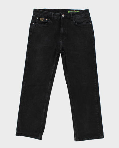 Vintage 90's Versace Relaxed Fit Black Wash Jeans - W32 L27