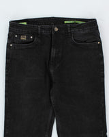 Vintage 90's Versace Relaxed Fit Black Wash Jeans - W32 L27