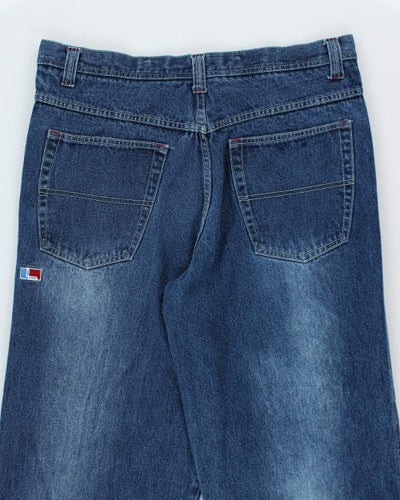 Vintage 2000's Baggy Logik Dark Wash Denim Jeans - W34 L32