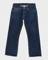 Vintage Y2K True Religion Wide Fit Dark Wash Jeans - W34 L29