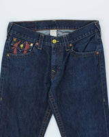 Vintage Y2K True Religion Wide Fit Dark Wash Jeans - W34 L29