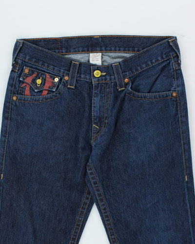 Vintage Y2K True Religion Wide Fit Dark Wash Jeans - W34 L29