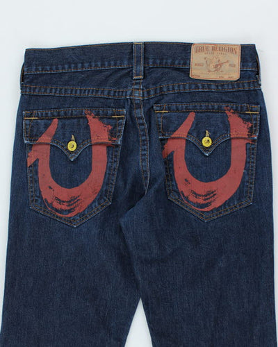 Vintage Y2K True Religion Wide Fit Dark Wash Jeans - W34 L29