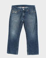 Vintage Y2K Baggy True Religion Medium Wash Jeans - W36 L27