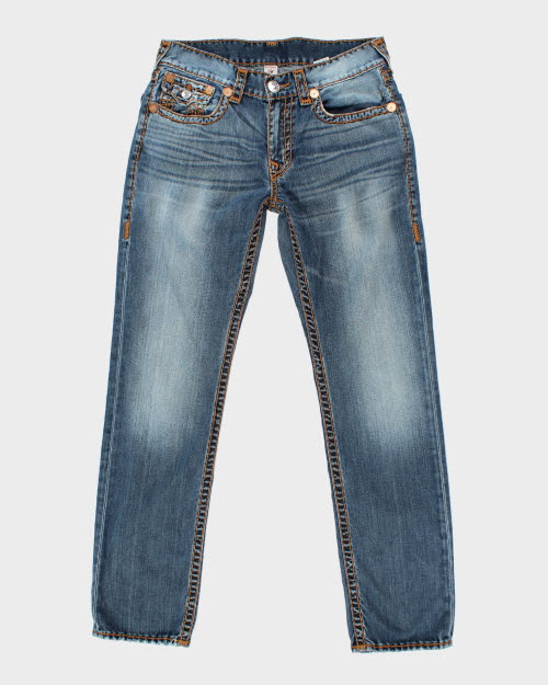 Vintage Y2K True Religion Relaxed Fit Medium Wash Jeans - W33 L32