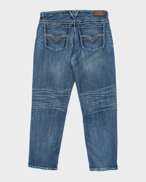 Vintage Y2K Harley Davidson Wide Leg Medium Wash Jeans - W36 L30