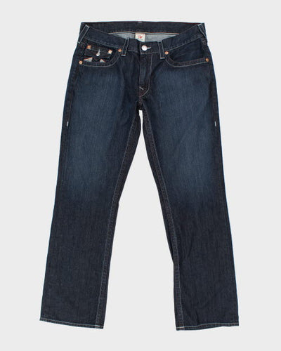 Vintage Y2K True Religion Straight Fit Dark Wash Jeans - W38 L32