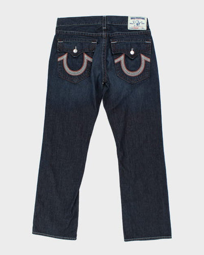 Vintage Y2K True Religion Straight Fit Dark Wash Jeans - W38 L32