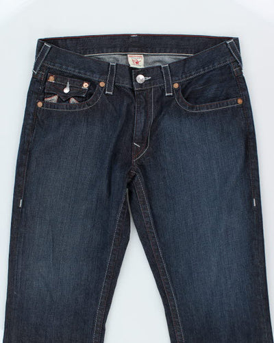 Vintage Y2K True Religion Straight Fit Dark Wash Jeans - W38 L32