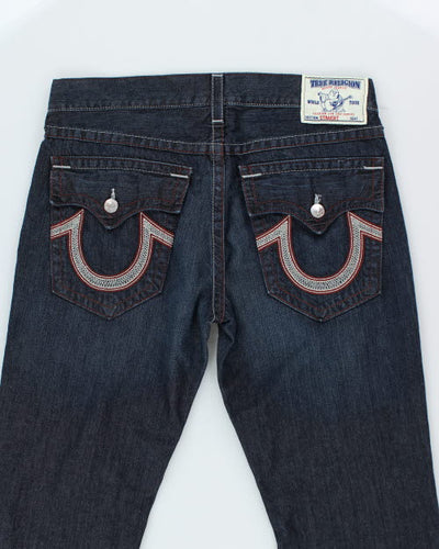 Vintage Y2K True Religion Straight Fit Dark Wash Jeans - W38 L32