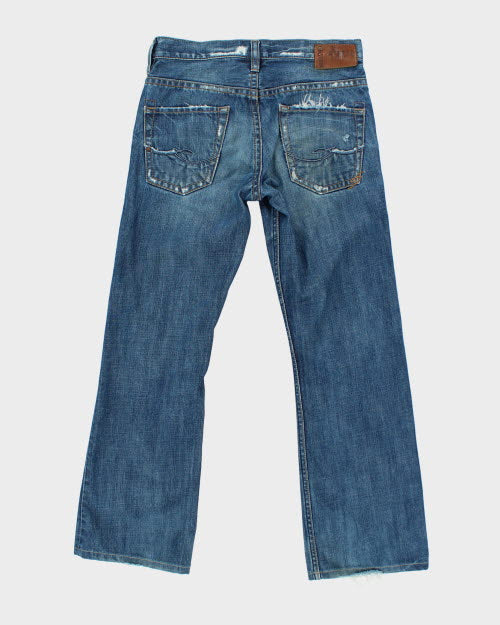 Vintage Y2K Silver Gothic Styles Bootcut Jeans - W30 L28