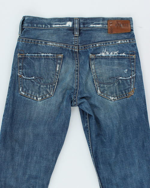 Vintage Y2K Silver Gothic Styles Bootcut Jeans - W30 L28