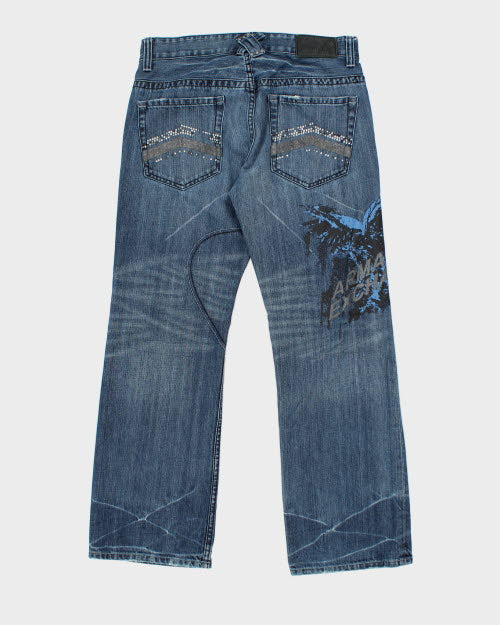 Vintage 2000's Armani Exchange Medium Wash Jeans - W32 L29 – Rokit