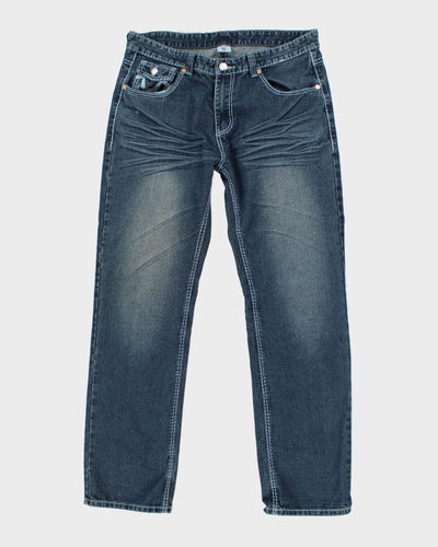 Vintage Y2K True Religion Relaxed Fit Medium Wash Jeans - W34 L32