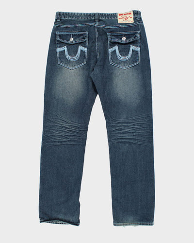Vintage Y2K True Religion Relaxed Fit Medium Wash Jeans - W34 L32
