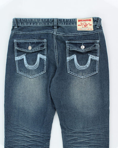 Vintage Y2K True Religion Relaxed Fit Medium Wash Jeans - W34 L32