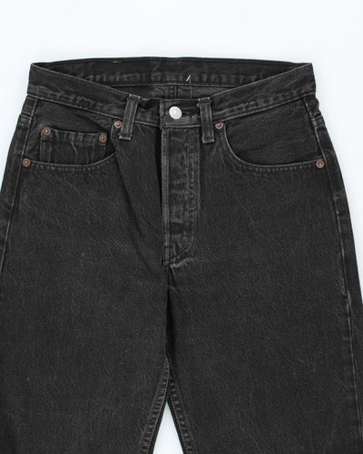Vintage 90's Levi's 501 Black Dark Wash Jeans - W32 L30