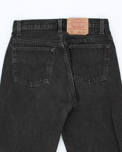Vintage 90's Levi's 501 Black Dark Wash Jeans - W32 L30