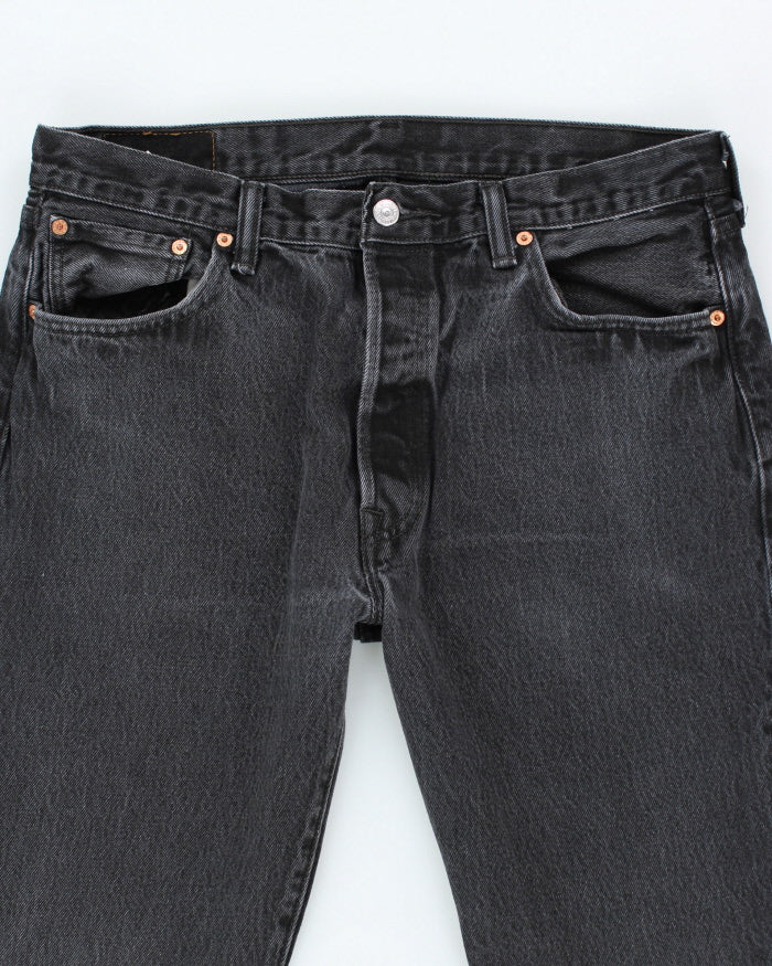 Vintage 90's Levi's 501 Black Dark Wash Jeans - W32 L27