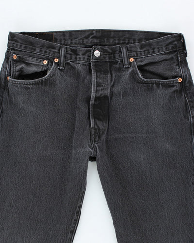 Vintage 90's Levi's 501 Black Dark Wash Jeans - W32 L27