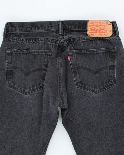 Vintage 90's Levi's 501 Black Dark Wash Jeans - W32 L27
