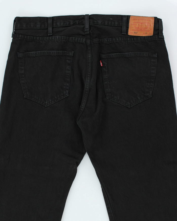 Vintage 90's Levi's 501 Black Dark Wash Jeans - W36 L32