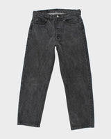 Vintage 90's Levi's 501 Black Dark Wash Jeans - W32 L28