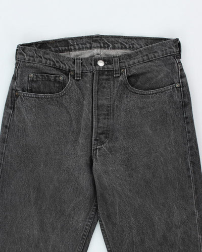 Vintage 90's Levi's 501 Black Dark Wash Jeans - W32 L28