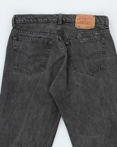 Vintage 90's Levi's 501 Black Dark Wash Jeans - W32 L28