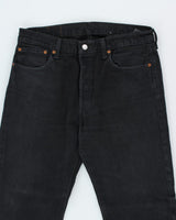 Vintage 90's Levi's 501 Black Dark Wash Jeans - W33 L28