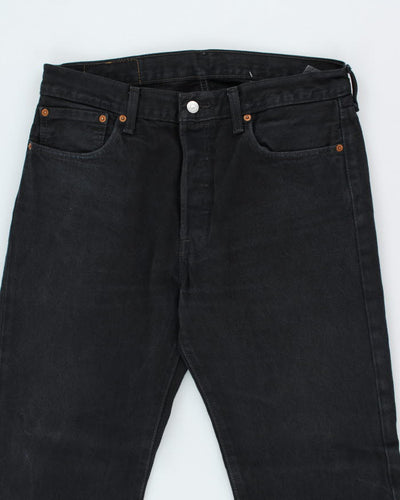 Vintage 90's Levi's 501 Black Dark Wash Jeans - W33 L28