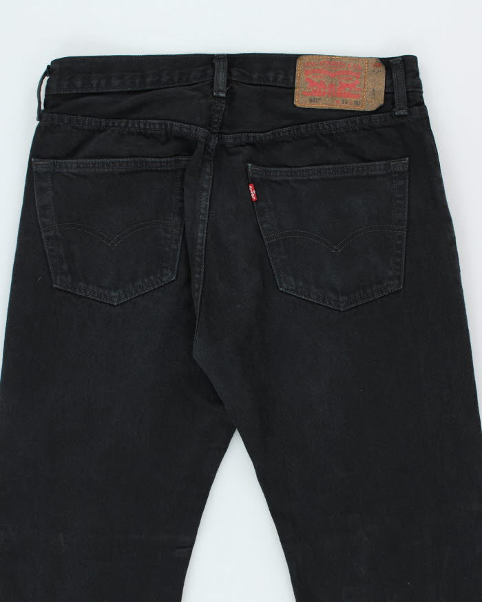 Vintage 90's Levi's 501 Black Dark Wash Jeans - W33 L28